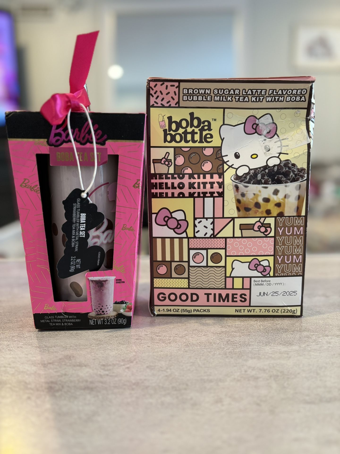 Hello Kitty and Barbie Limited Edition Boba 2 Sets