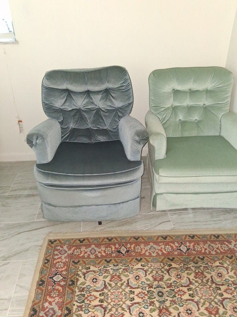 Vintage Swivel Armchairs