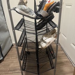 Shoe Rack compact organizer on wheels