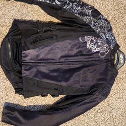 Womens Xl  Motorcycle Jacket Black Like New SPEED AND STRENGTH WOMEN'S XL $75 LIKE NEW