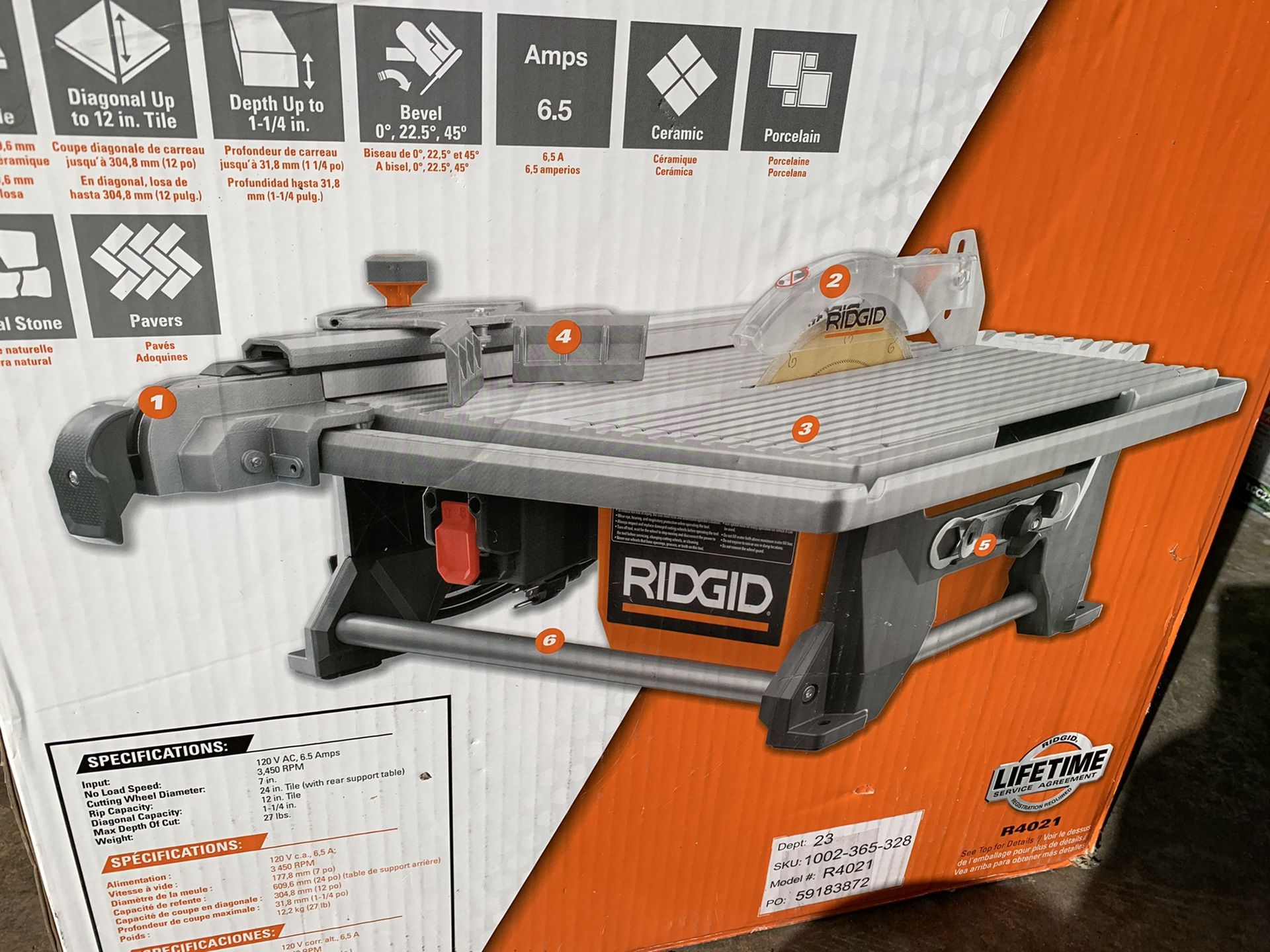 Ridgid tile saw for Sale in New Lenox, IL OfferUp