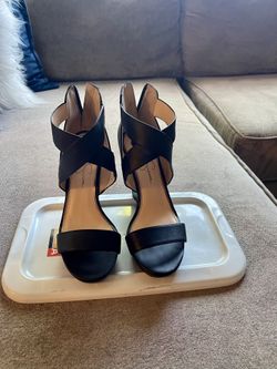 Black Wedge Heels