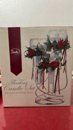 3 piece floating candle set