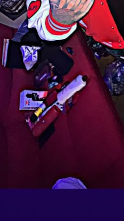 Red futon