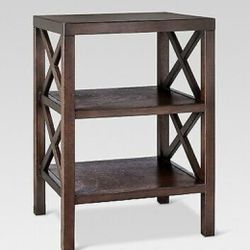 Brand New Owings End Table with 2 Shelves Espresso - Threshold