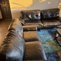 2 Leather Couches