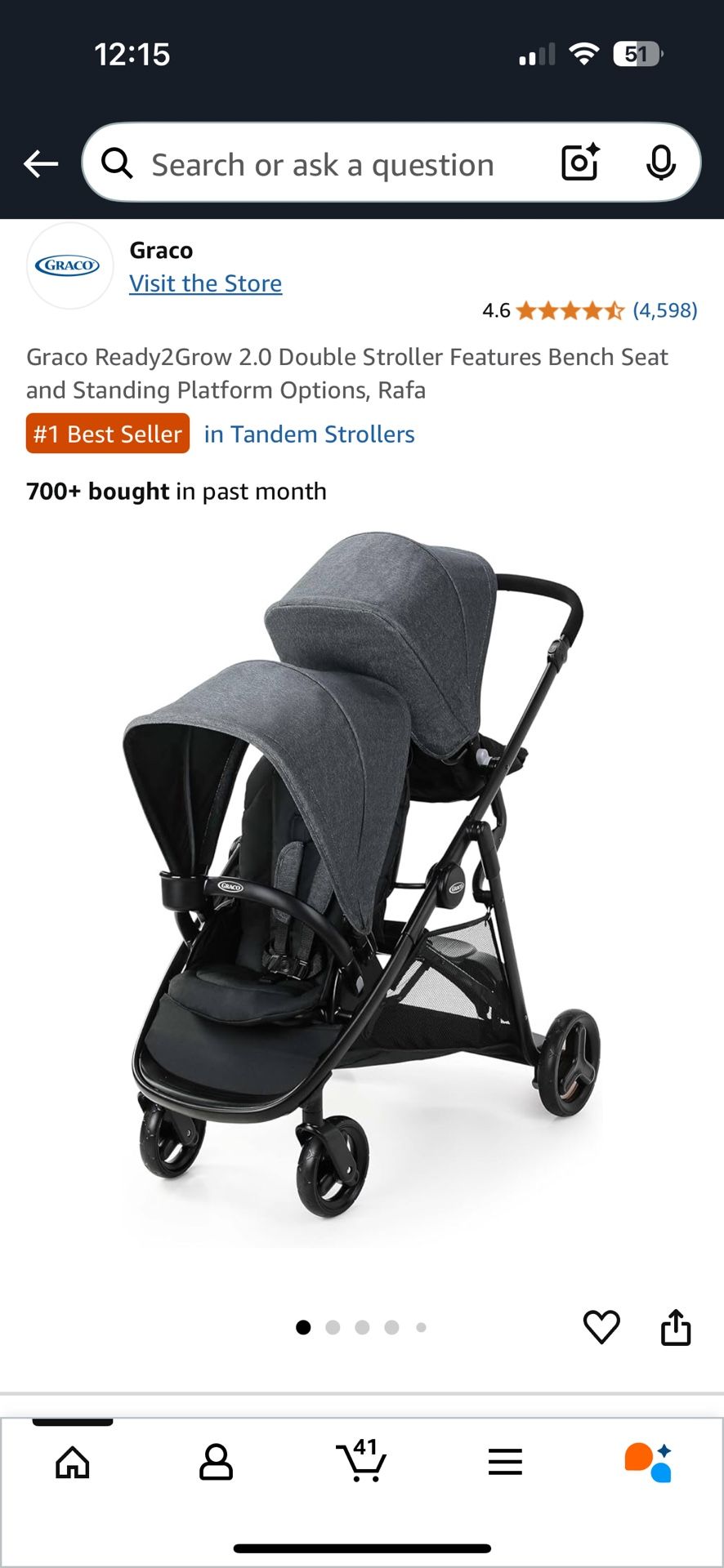 Graco Ready 2 Grow 2.0 Double Stroller
