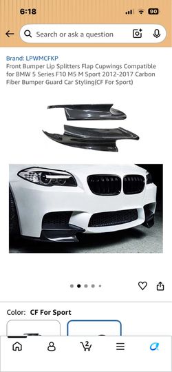 Front bumper lip splitter flaps cupwing