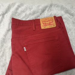 Red Levi’s Jeans