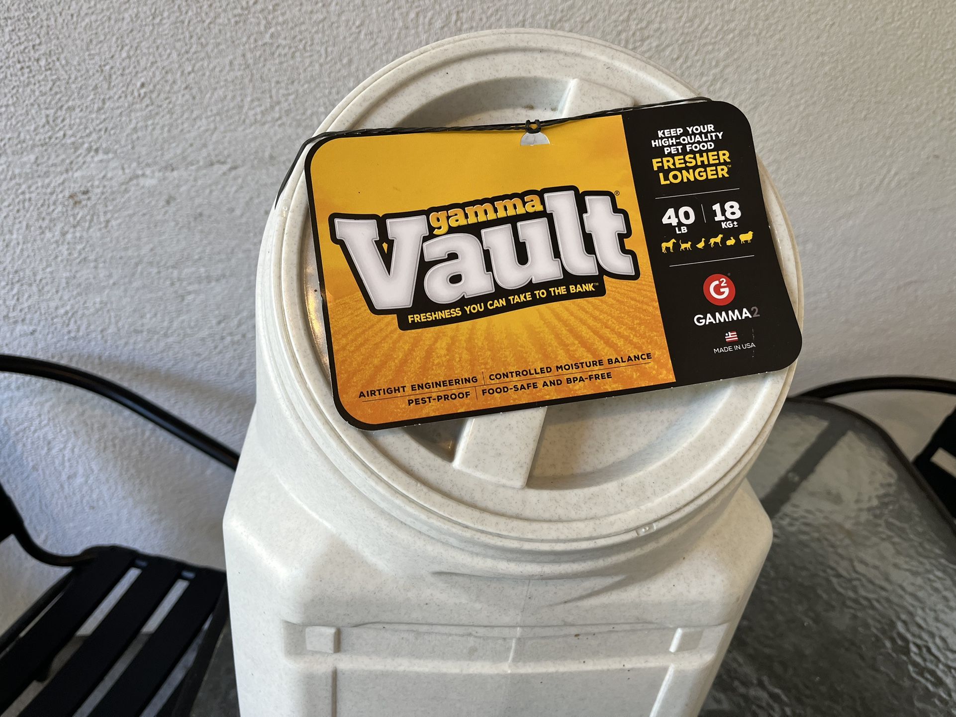 Gamma Vault Pet Food Container