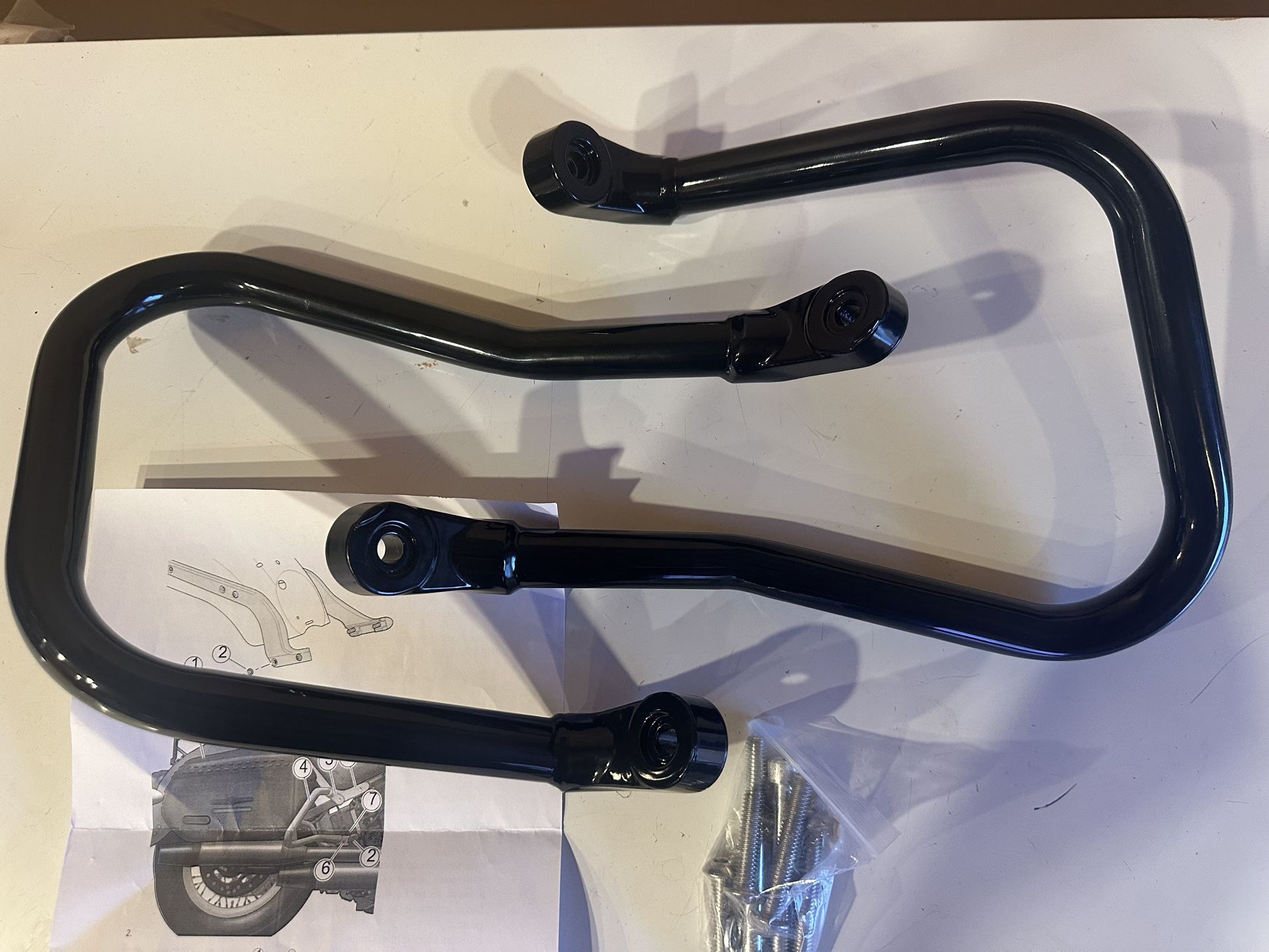 Harley Davidson Softail Rear Saddle Bag Crash Guard. NEW
