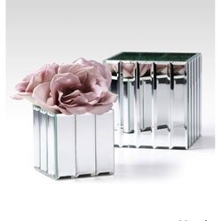 Mirrored  Glass Vases / Decorative Piece