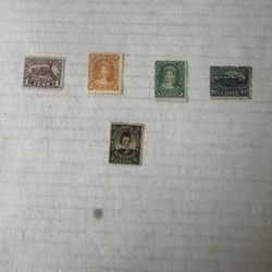 New Brunswick Group Of 5 Stamps Mint Hinge 