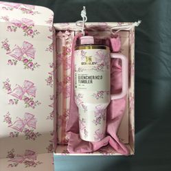 LoveShackFancy x Stanley Cup 40oz – Pink Floral