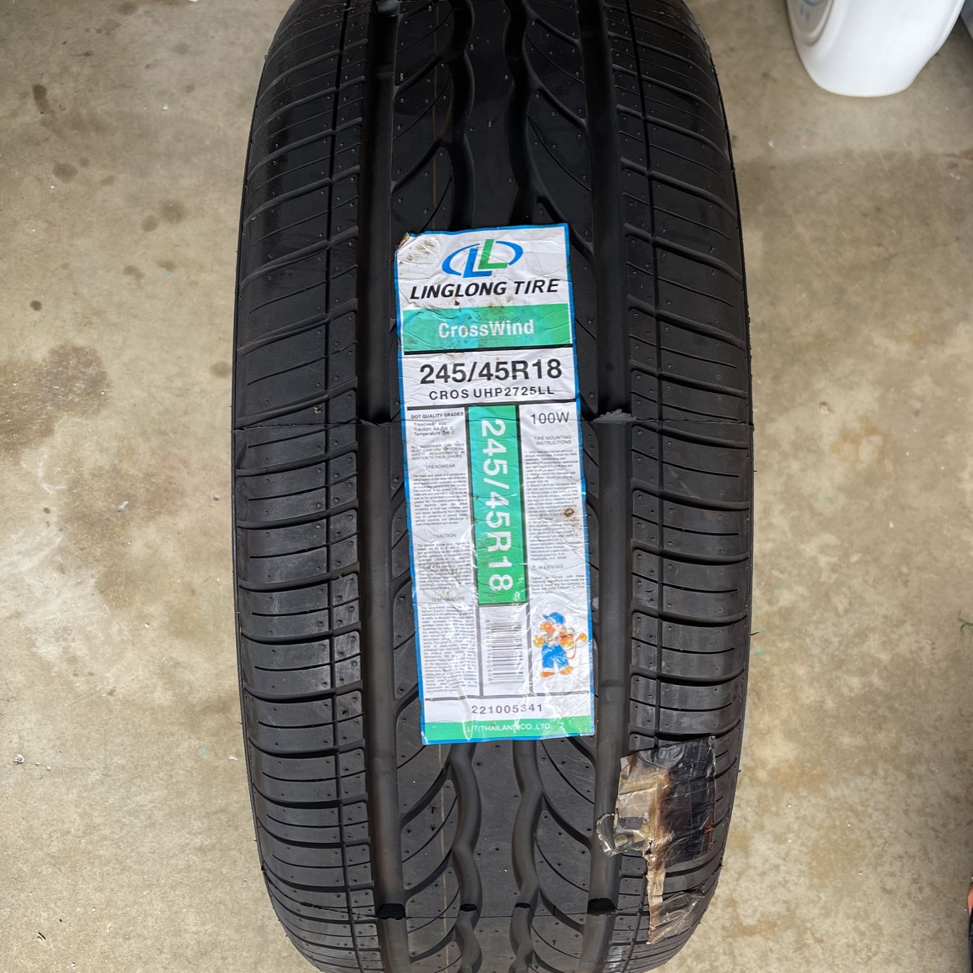 Linglong Crosswind Tire 245/45 Size 18