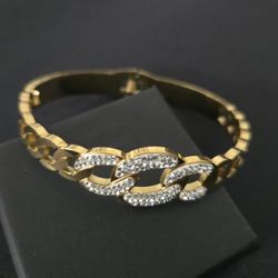 18k Gold Plated Stainless Steel Bracelet 