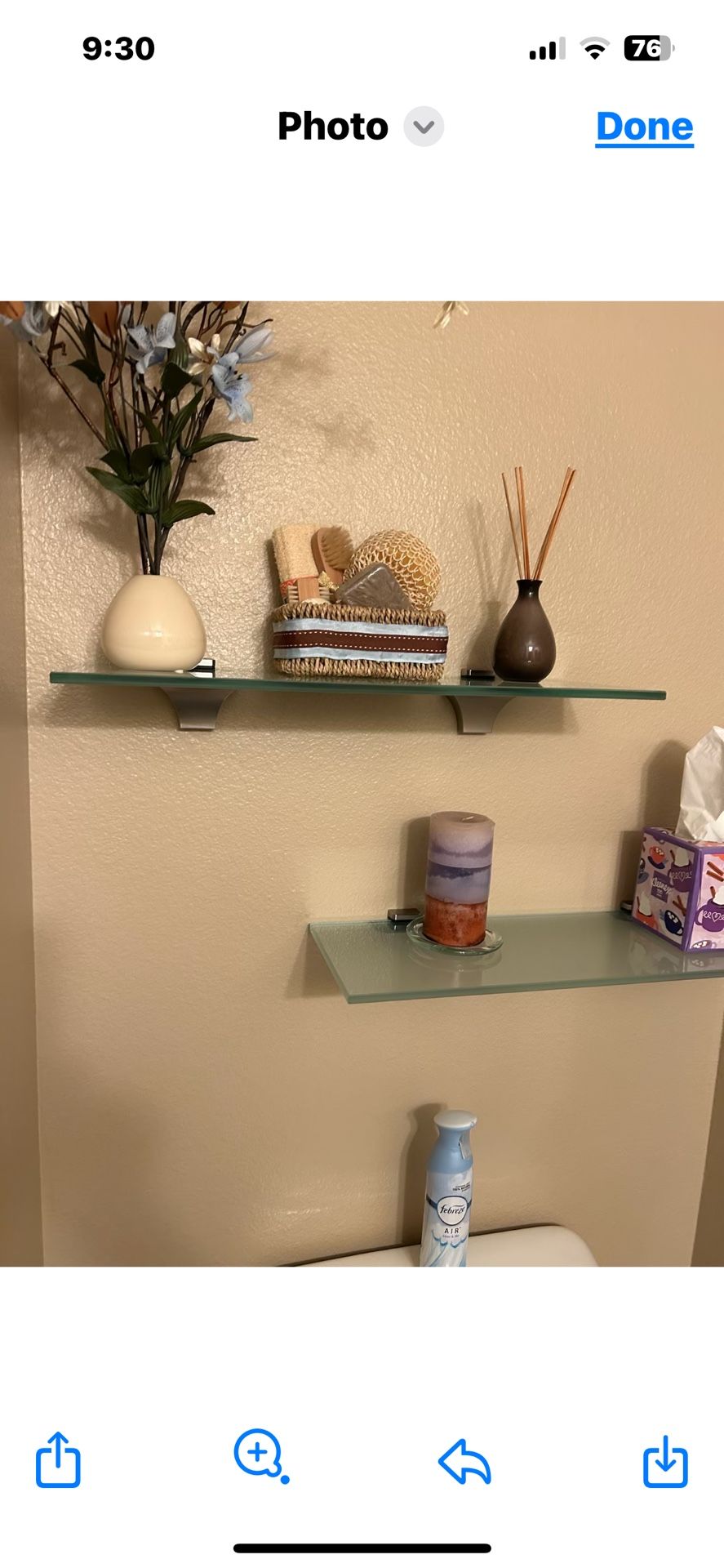 Glass Shelving Unit