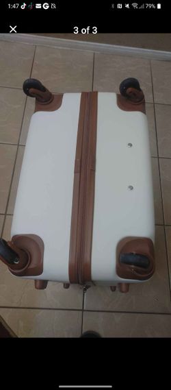 28 In Cream Roller Luggage Hardcase 