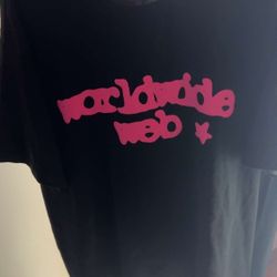 Sp5der White Tee Black/Pink