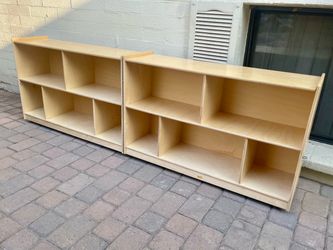 Kids Toddlers Large Rolling Folding Storage Bookcase Activities Center