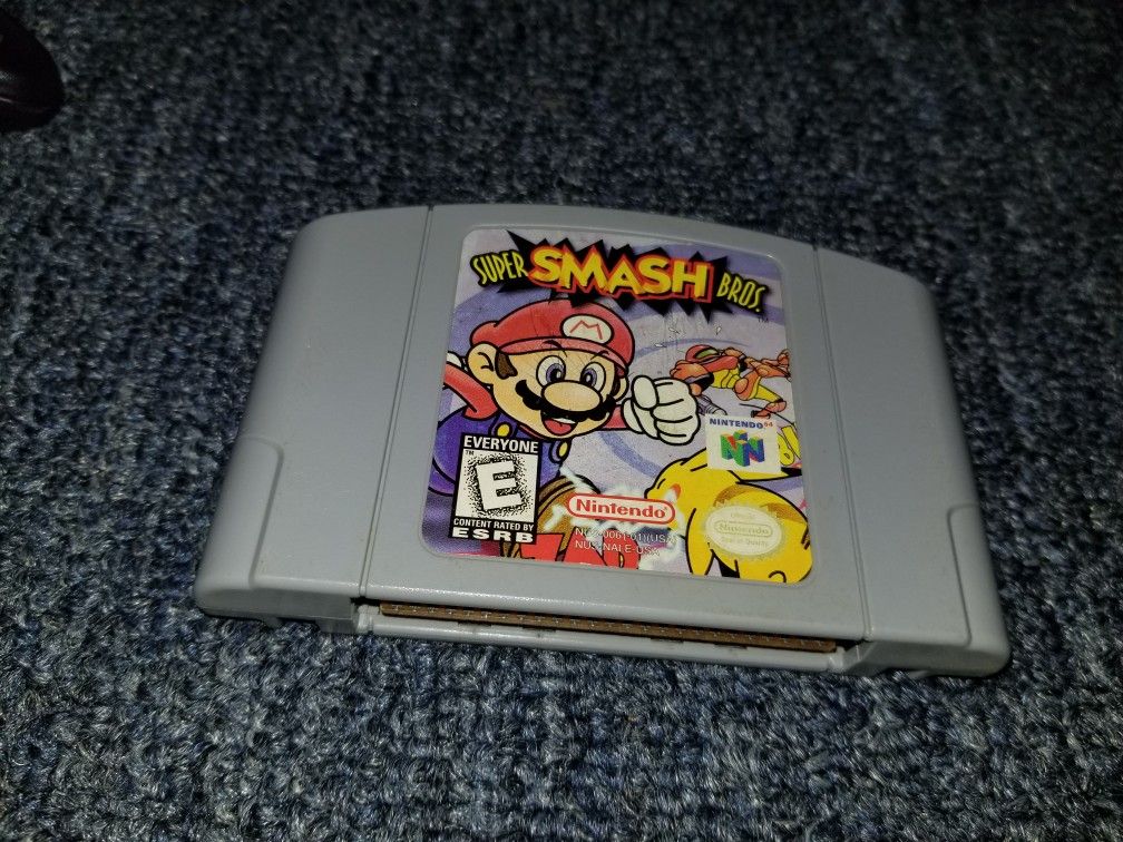 Super Smash Bros- Nintendo 64 N64 - Authentic