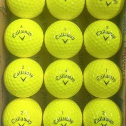 12 Callaway Supersoft Golf Balls 5/4a Lot D053