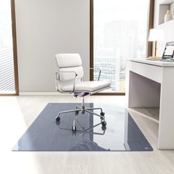 Large Tempered Glass Office Chair Mat 55x46