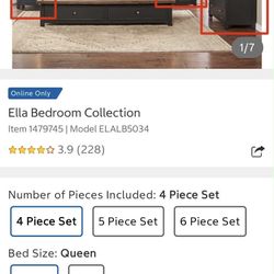 Solid Wood 3-Piece Bedroom Set (Universal Broadmoore Ella) –  New