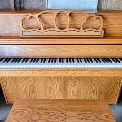 Kohler And Campbell Upright Oak Piano