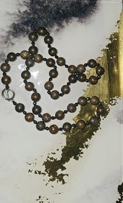 Bronzite & Hematite Beads Necklace 