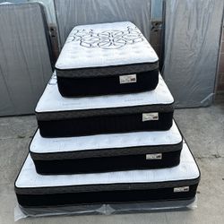 Full Size Mattress Pillow Top 12” Brand New Mattress. All Sizes Available. Same Day Delivery