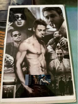 Fight club posters and match box collectible