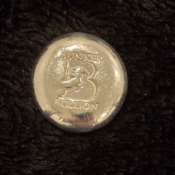 1oz Bunker Bullion Poured Silver Round