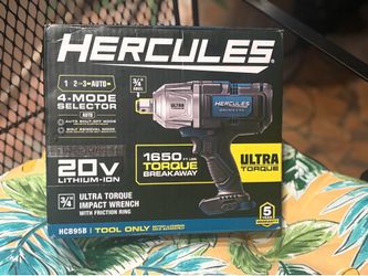 Hercules 20V Brushless 3/4" Ultra Torque Impact Wrench (Bare Tool)
