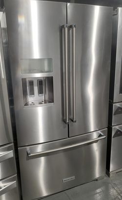 KitchenAid 3-Door Stainless Steel Refrigerator Fridge
