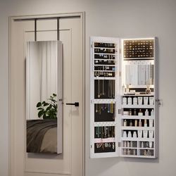 Hanging Mirror Jewelry Armoire