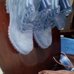 Navy Blue Timberlands