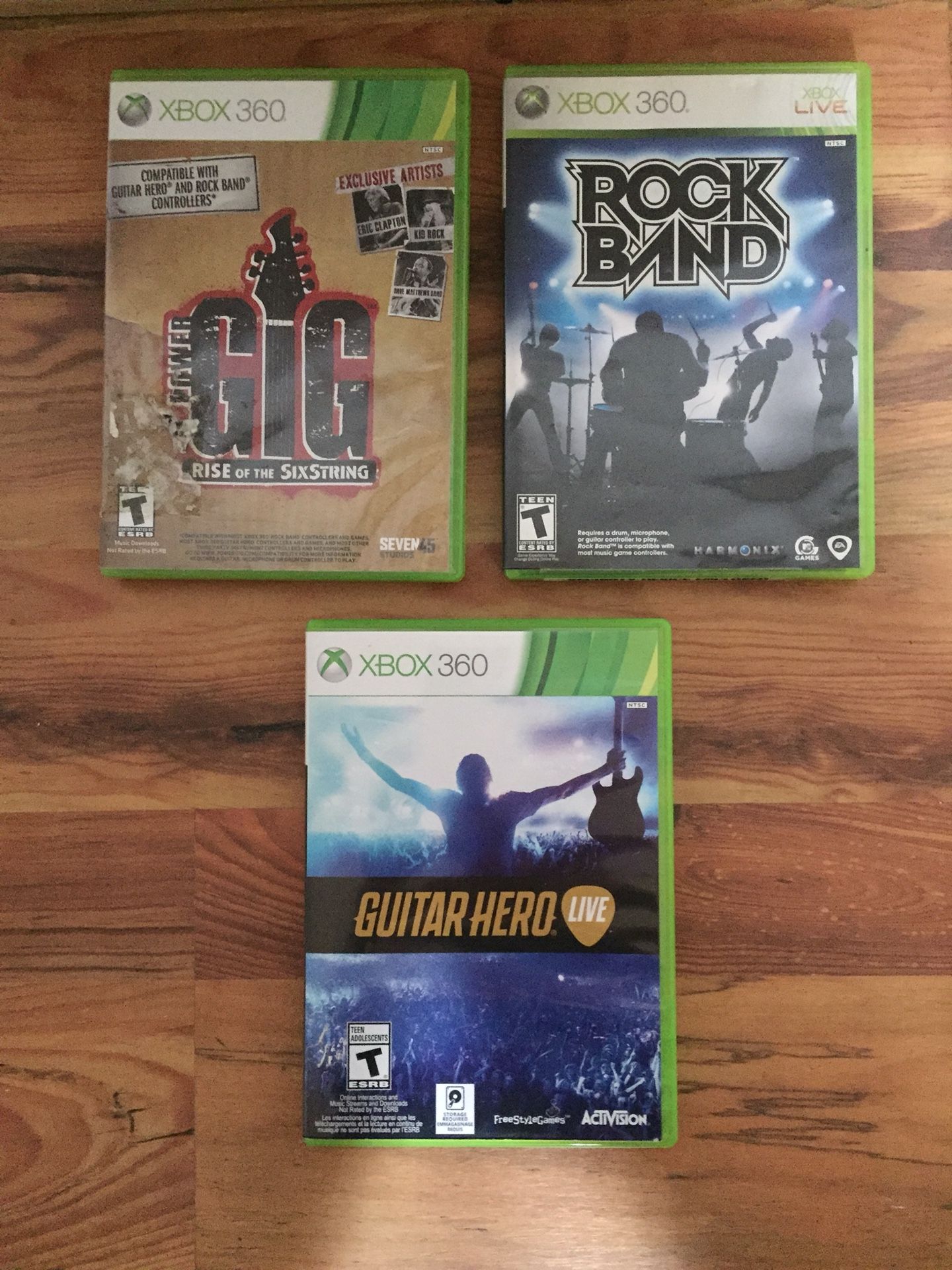 XBox 360 & Wii games $5 each