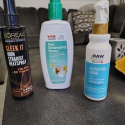 Detangling Hair Sprays × 2 / Iron Heatspray  