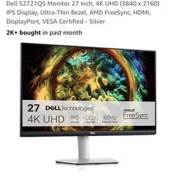 Great Price! 4k UHD White Monitor for Work Station Or Gaming