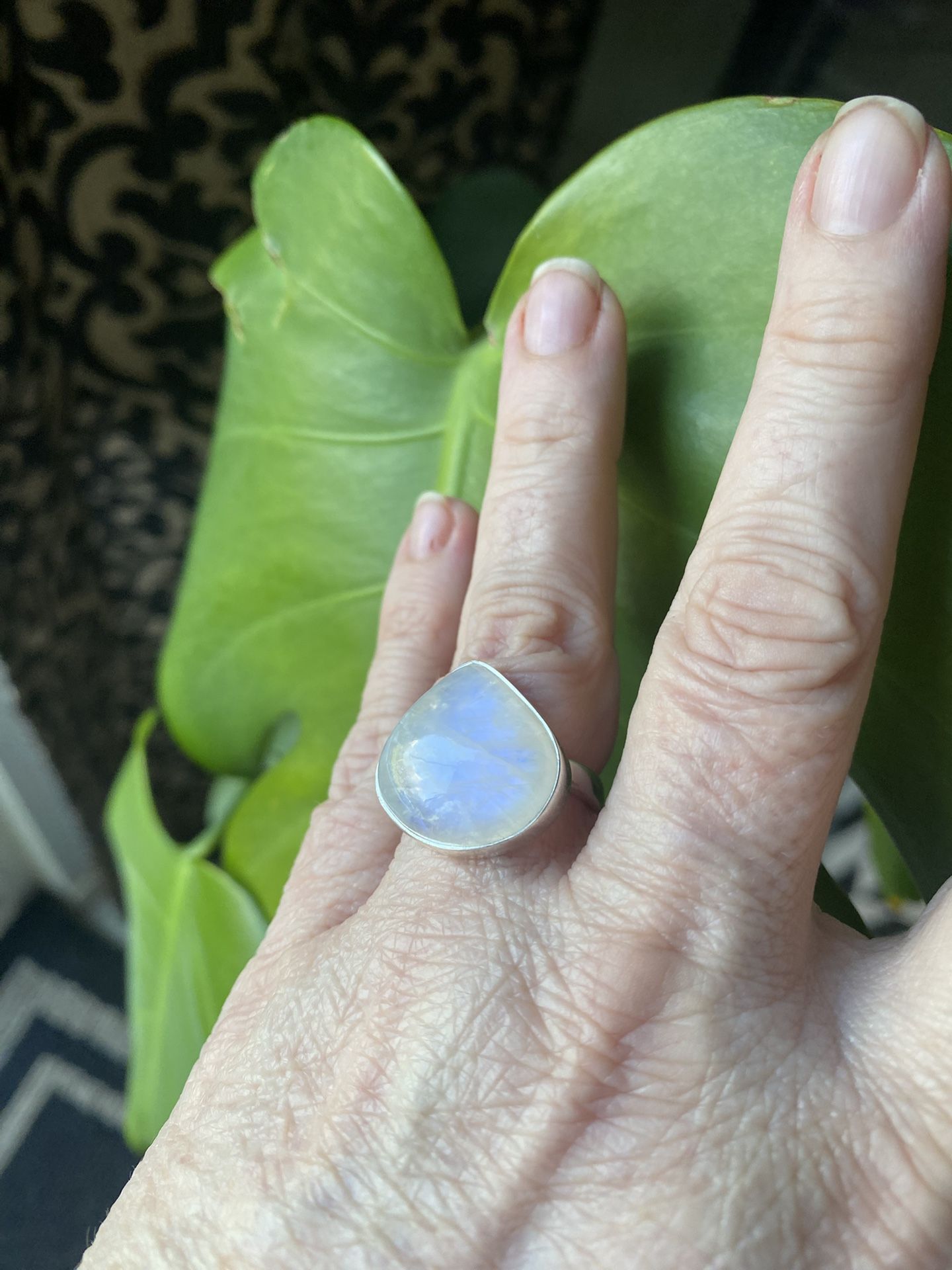 Sterling Silver Moonstone Ring