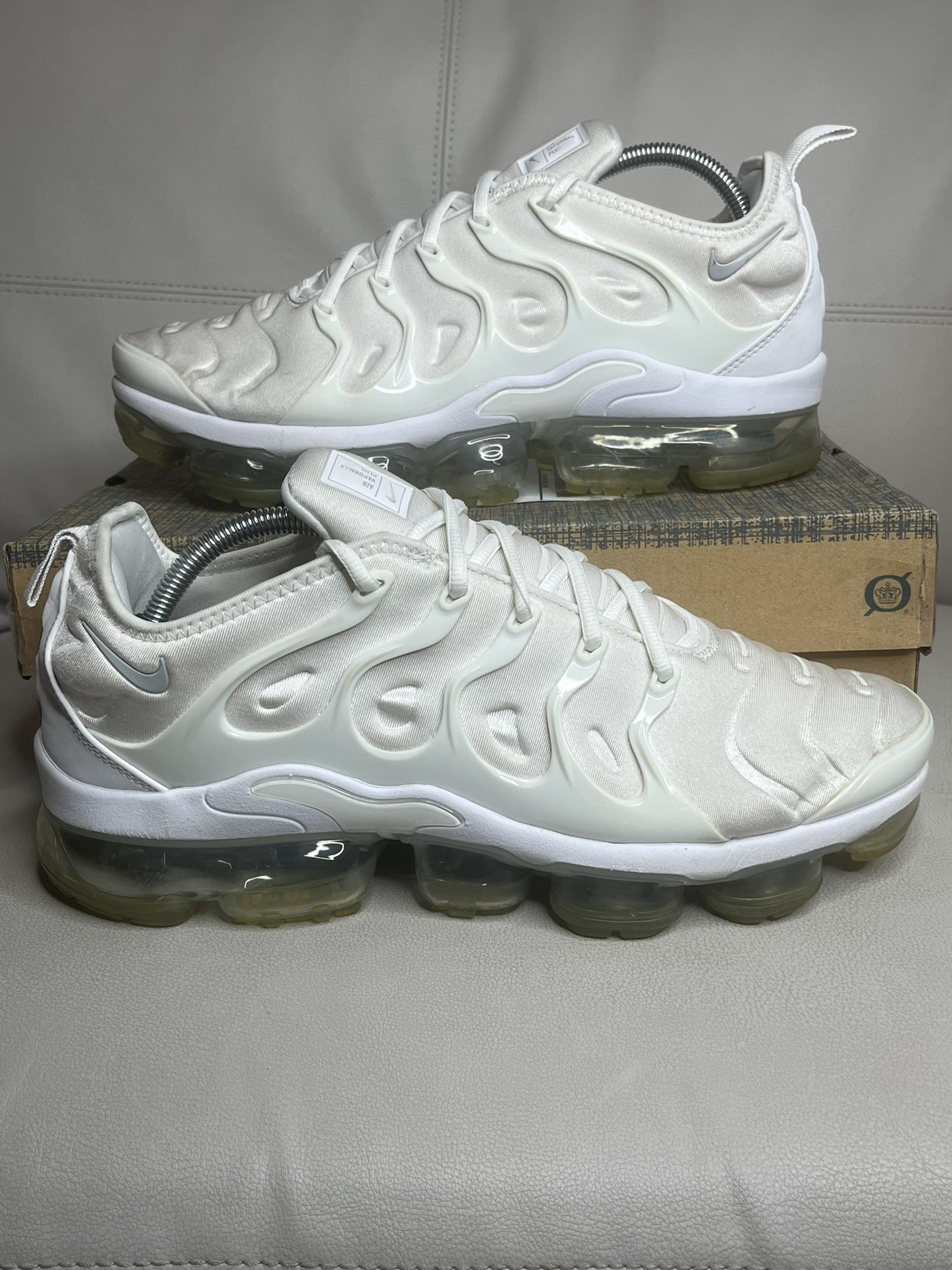 Nike Air Vapormax Plus Pure Platinum White Shoes Men's Size 11