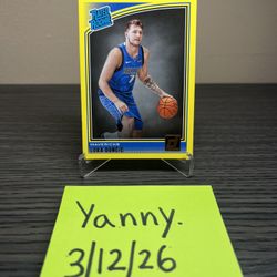 Luka Doncic  Rated Rookie Yellow Flood 