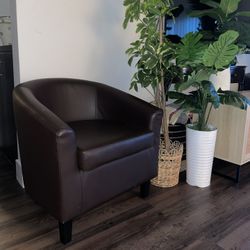 Accent Chairs Faux Leather 