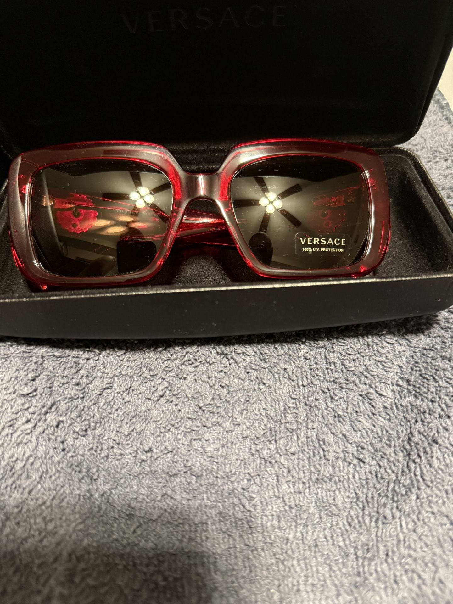 Versace VE4384-B Havana Sunglasses – Authentic Designer, Excellent Conditi