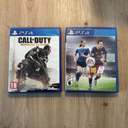 PlayStation 4 Games (2) Call of Duty / FIFA 2016‼️ Well Maintained‼️Working‼️$15  For Both‼️