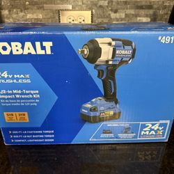 Kobalt 24v MAX 1/2-in Impact Wrench Kit