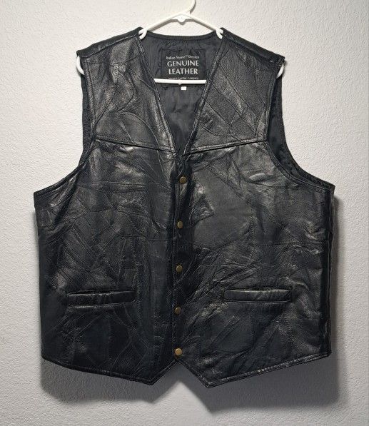 Italian Stone Design Navarre Leather Company Harley Davidson Leather Vest