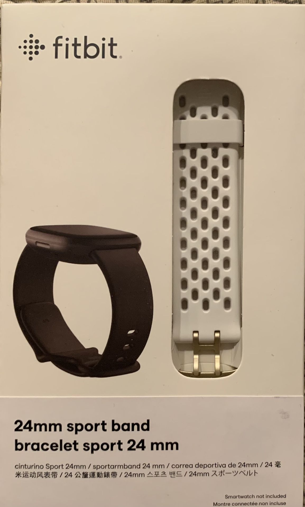 24mm white sport band for fitbit