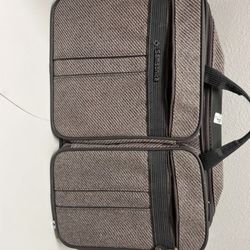 Samsonite Silhouette 4 Tweed Carry On Bag/Travel Luggage,Gray/Pink VTG 1987